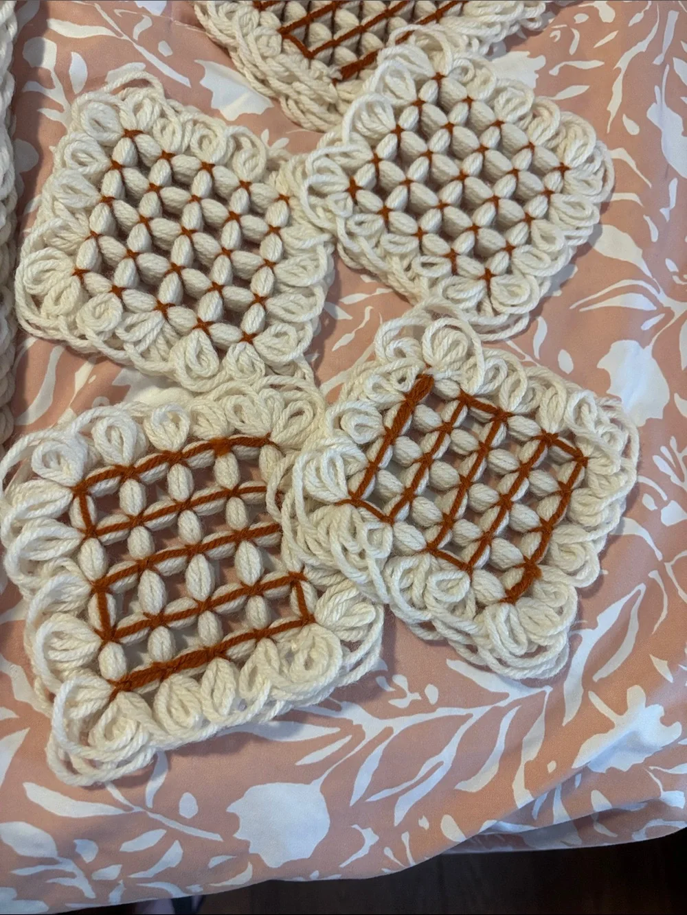 Handcrafted Cream Macramé Placemats - Set of 4